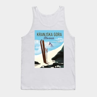 Kranjska Gora Slovenia ski poster Tank Top